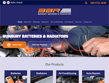 Tablet Screenshot of bunburybatteries.com.au